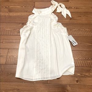 Women’s cream ruffle blouse